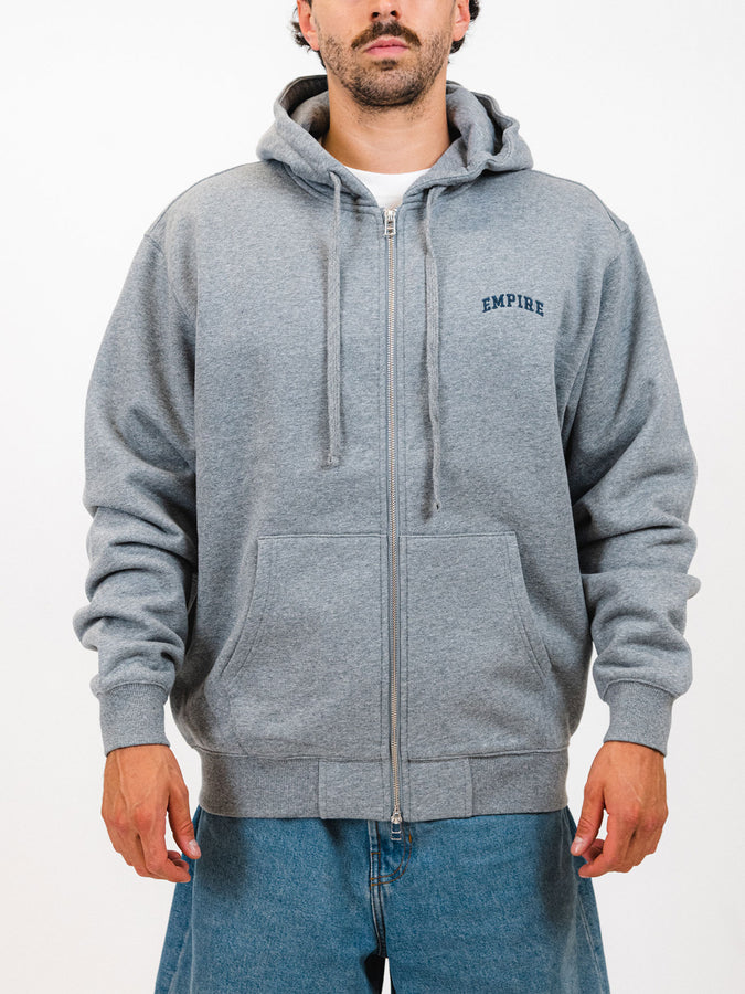 Empire Collegiate Embroidered Zip Hoodie Fall 2025 | GREY HEATHER