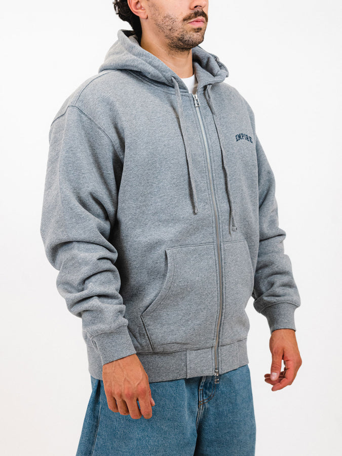 Empire Collegiate Embroidered Zip Hoodie Fall 2025 | GREY HEATHER
