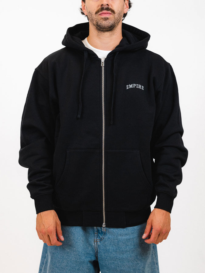 Empire Collegiate Embroidered Zip Hoodie Fall 2025 | BLACK