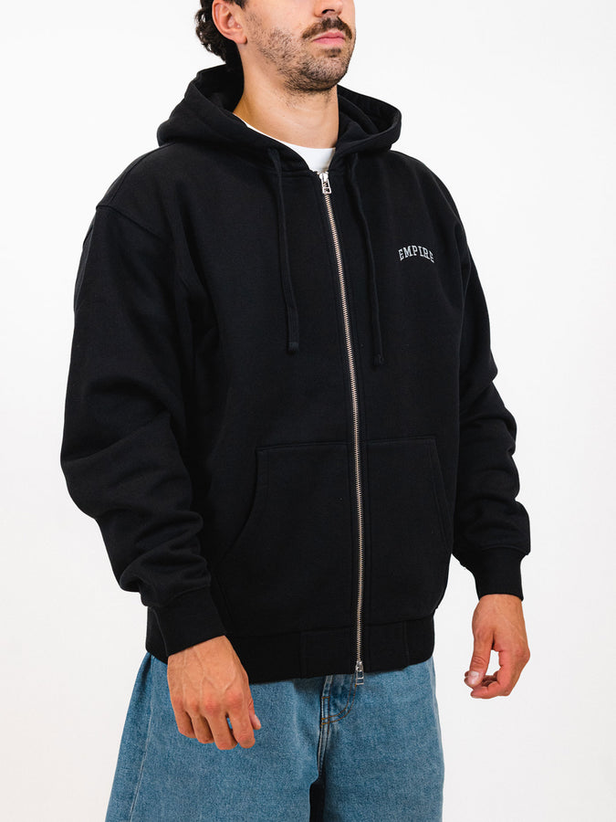 Empire Collegiate Embroidered Zip Hoodie Fall 2025 | BLACK
