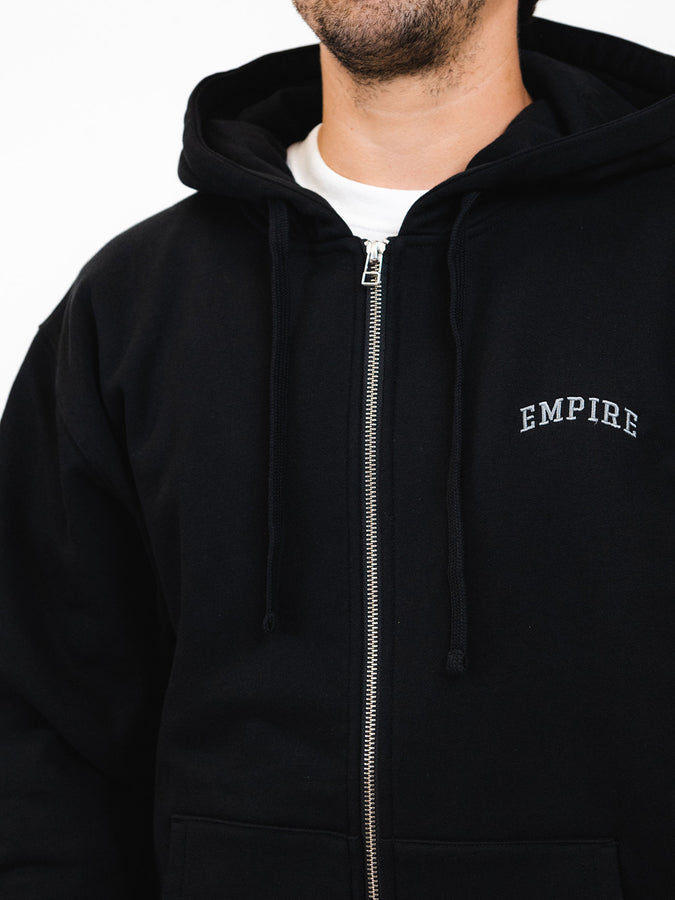 Empire Collegiate Embroidered Zip Hoodie Fall 2025 | BLACK