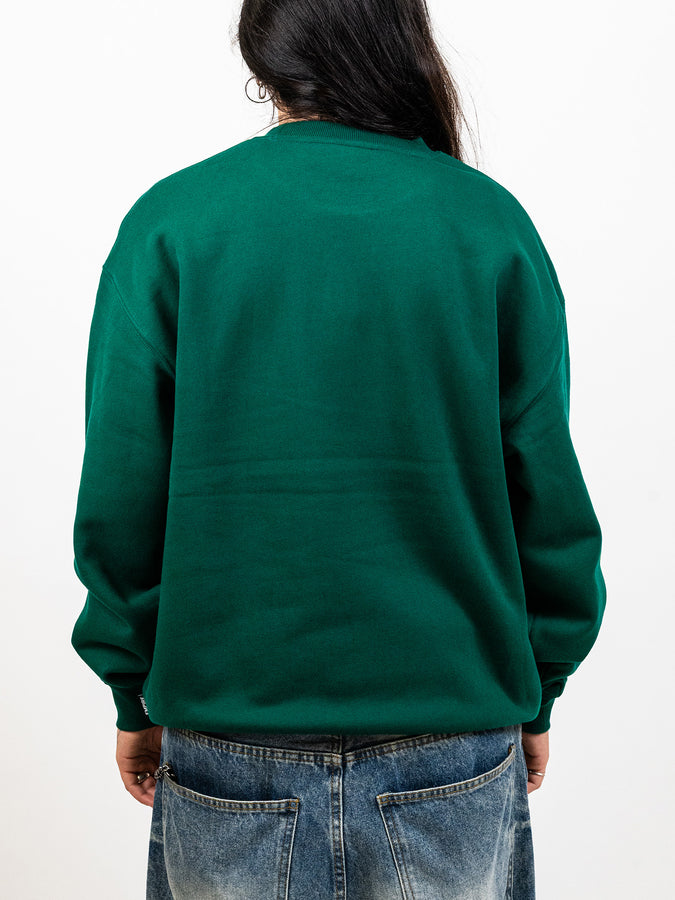 Empire Block Embroidered Crewneck Sweatshirt Fall 2026 |DARK GREEN