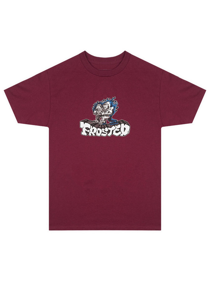 Frosted Duo T-Shirt Fall 2026 | BURGUNDY