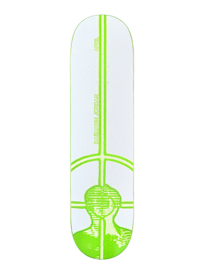 April Dashawn Jordan Aim 8.25'' Skateboard Deck | WHITE