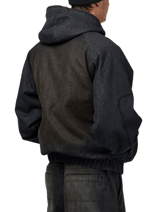 Souvenir Denim Bomber Jacket Fall 2026 | BLACK