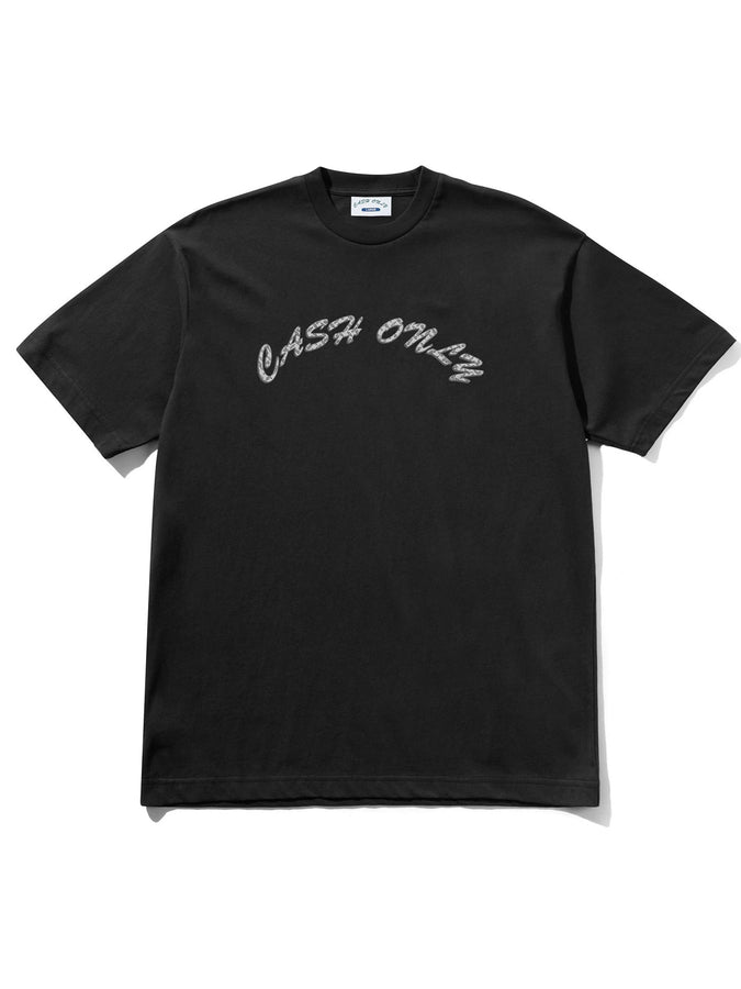 Cash Only Diamond Plate Logo T-Shirt Holiday 2025 | BLACK