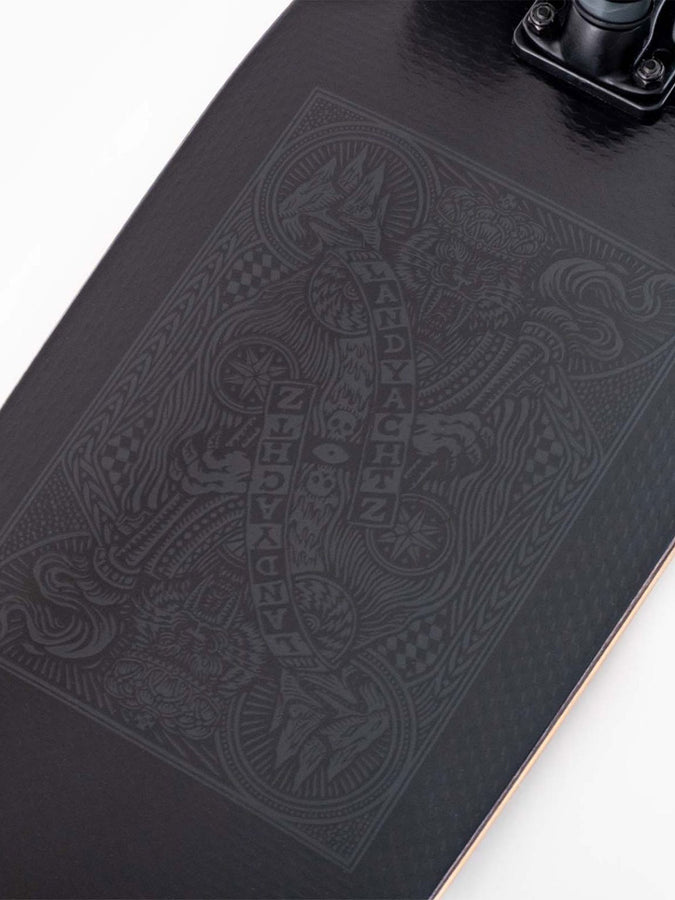 Landyachtz Dinghy Coffin Stealth Card Complete Cruiser | BLACK