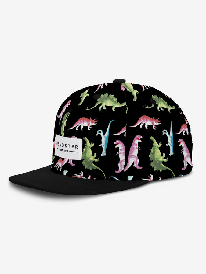Headster Dino Snapback Hat | BLACK