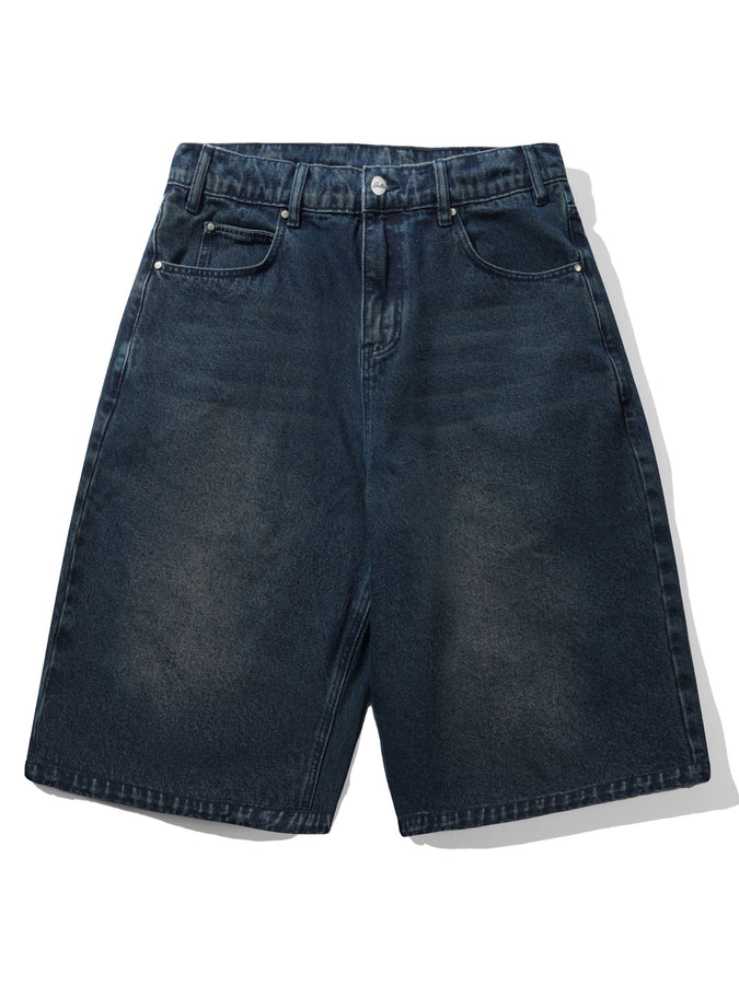 Butter Goods Distresserd Big Denim Shorts Summer 2026 | WASHED DARK BLUE