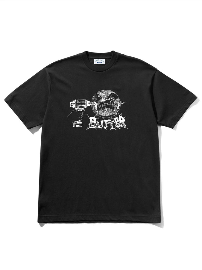 Butter Goods Drill T-Shirt Spring 2026 | BLACK