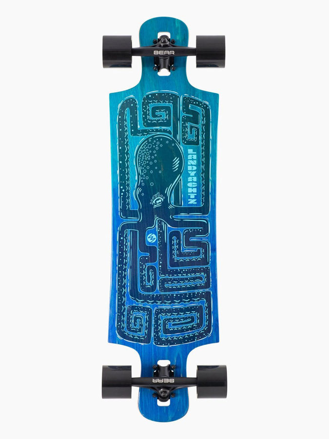 Landyachtz Drop Hammer Octomaze 10 X 36.5 Complete Longboard | BLUE