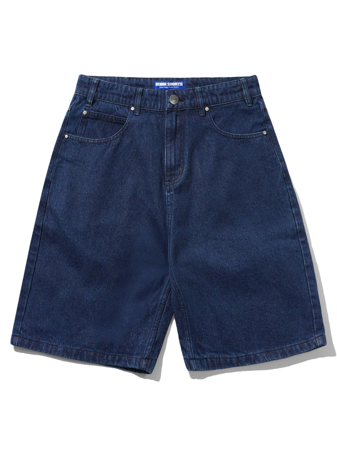 Butter Goods Drummer Baggy Denim Shorts Summer 2026 | RAW DARK INDIGO