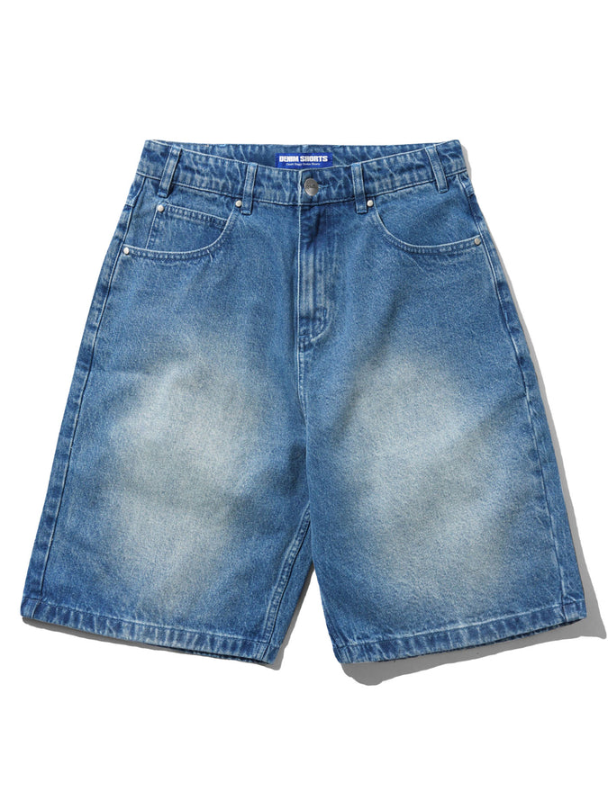 Butter Goods Drummer Baggy Denim Shorts Summer 2026 | STONE WASH BLUE