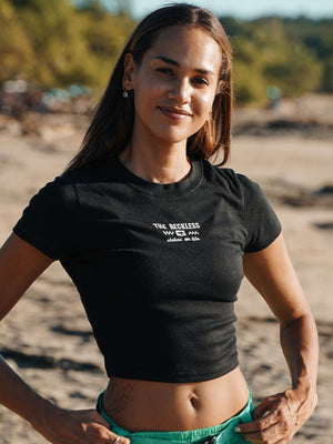 Notice The Reckless Basic Black Fitted T-Shirt Spring 2025
