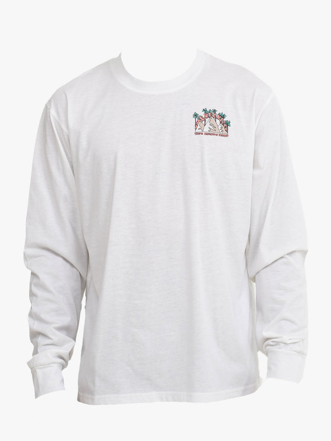 Notice The Reckless Tropics Long Sleeve T-Shirt Spring 2024 | WHITE