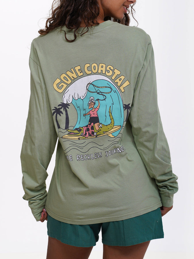 Notice The Reckless Gone Coastal L/S T-Shirt Spring 2024 | GREEN