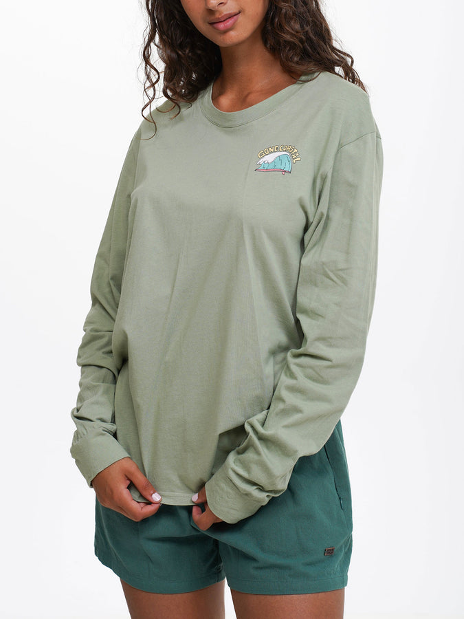 Notice The Reckless Gone Coastal L/S T-Shirt Spring 2024 | GREEN