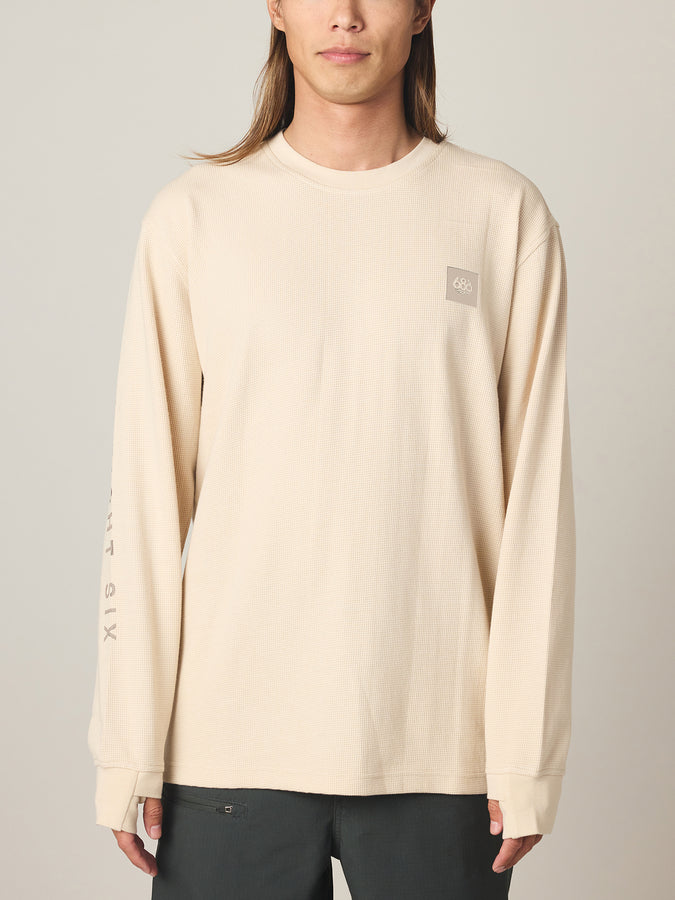 686 Let's Chill Waffle Long Sleeve T-Shirt Fall 2026 | LIMESTONE (LMST)
