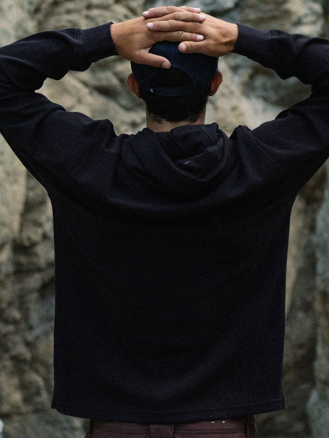 686 Let's Chill Waffle Hoodie Fall 2026 | BLACK (BLK)