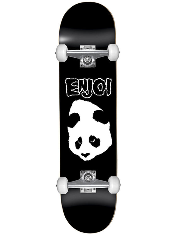Enjoi Doesn't Fit First Push 7.625 Complete Skateboard | BLACK