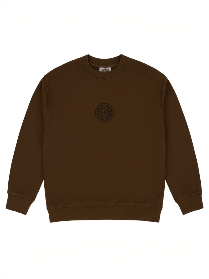 Souvenir Enzyme Wash Crewneck Sweatshirt Winter 2026 | MILK CHOCOLATE