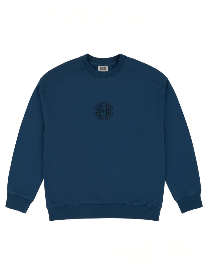 Souvenir Enzyme Wash Crewneck Sweatshirt Winter 2026 | VINTAGE BLUE