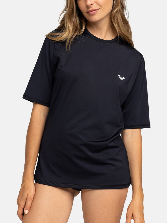 Roxy New Enjoy Waves Short Sleeve Rashguard Summer 2026 | ANTHRACITE (KVJ0)