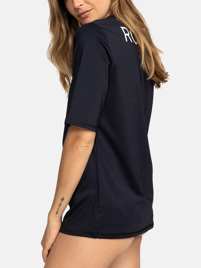 Roxy New Enjoy Waves Short Sleeve Rashguard Summer 2026 | ANTHRACITE (KVJ0)