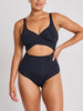 Everyday Sunday Basic Wrap Blk One Piece Swimsuit Spring 2026