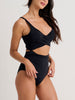 Everyday Sunday Basic Wrap Blk One Piece Swimsuit Spring 2026
