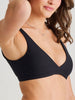 ES Black Recycled Rib Crop V-Neck Bikini Top Summer 2026