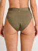 ES Dusty Olive High Retro Shirred Bikini Bottom Spring 2026