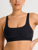 ES Black Recycled Rib Crop Open Back Bikini Top Summer 2026