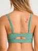 ES Frost Green Recycled Rib Open Back Bikini Top Summer 2026