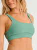 ES Frost Green Recycled Rib Open Back Bikini Top Summer 2026