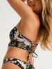 ES Charming Bouquet Bandeau Lace Up Back Bikini Top Summer 26