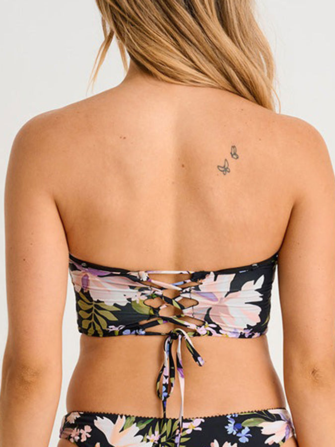 ES Charming Bouquet Bandeau Lace Up Back Bikini Top Summer 26 | CHARMING BOUQUET