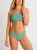 ES Frost Green Rib Bandeau Lace Up Bck Bikini Top Summer 2026