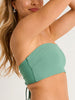 ES Frost Green Rib Bandeau Lace Up Bck Bikini Top Summer 2026
