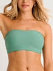 ES Frost Green Rib Bandeau Lace Up Bck Bikini Top Summer 2026