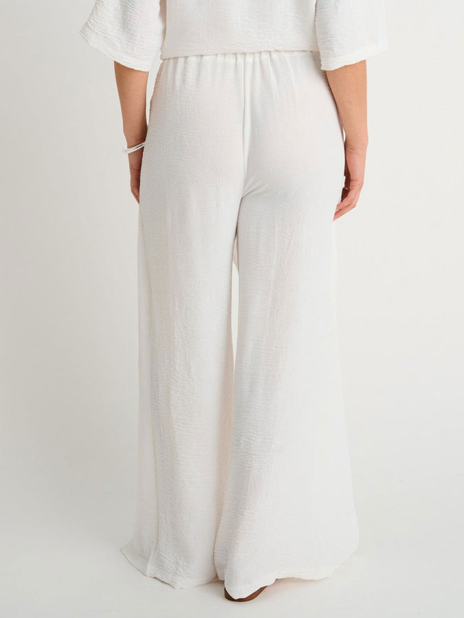 Everyday Sunday Resort Wide Pants Cover-up Spring 2026 | OFF WHITE