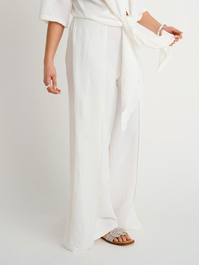 Everyday Sunday Resort Wide Pants Cover-up Spring 2026 | OFF WHITE