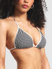 ES Gingham Texture Triangle Bikini Top Summer 2026