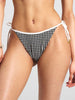 ES Gingham Texture High Leg Side Tie Bikini Bottom Summer 26