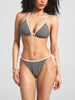 ES Gingham Texture Triangle Bikini Top Summer 2026