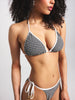 ES Gingham Texture Triangle Bikini Top Summer 2026