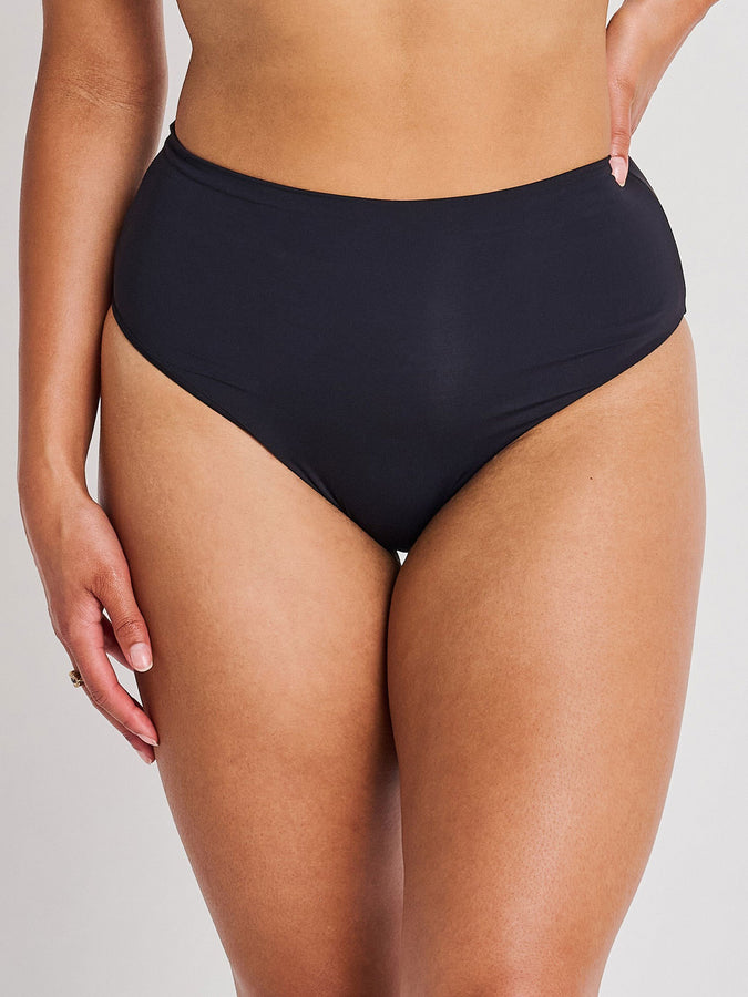 ES Black Basic High Retro Bikini Bottom Spring 2026 | BLACK