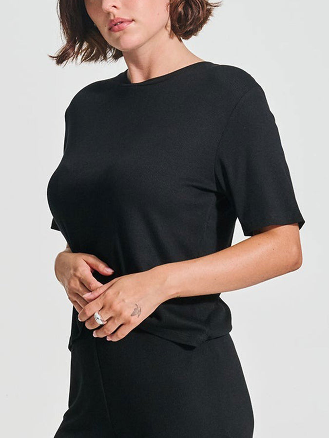 Everyday Sunday Lounge Rib T-Shirt Fall 2026 | BLACK