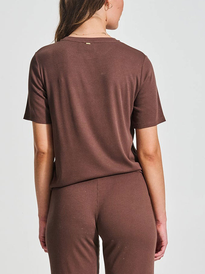 Everyday Sunday Lounge Rib T-Shirt Fall 2026 | CLASSIC BROWN