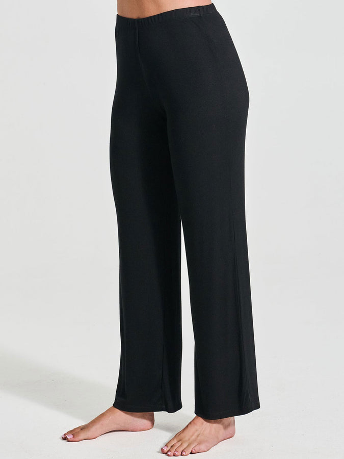 Everyday Sunday Lounge Wide Rib Pants Fall 2026 | BLACK
